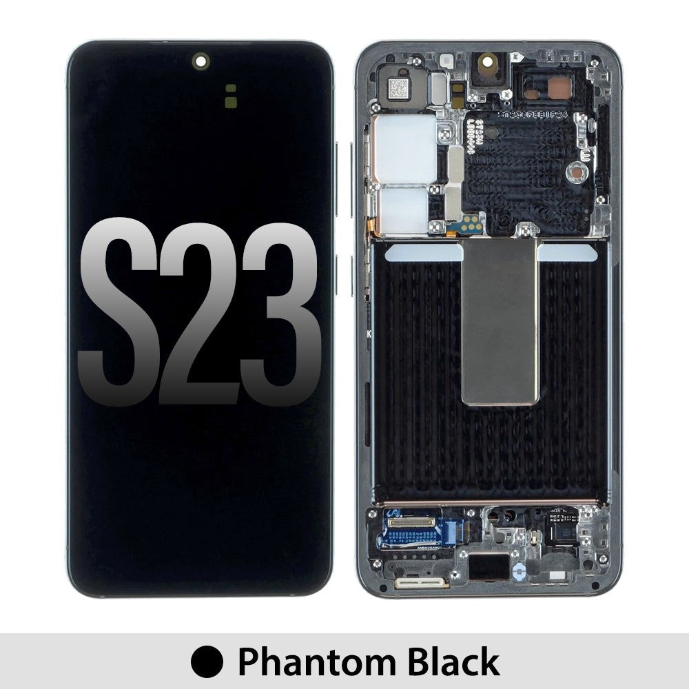 Yellow-Samsung Galaxy S23 5G S911B OLED Screen Replacement-Phantom Black Yellow-Samsung Galaxy S23 5G S911B OLED Screen Replacement-Phantom Black